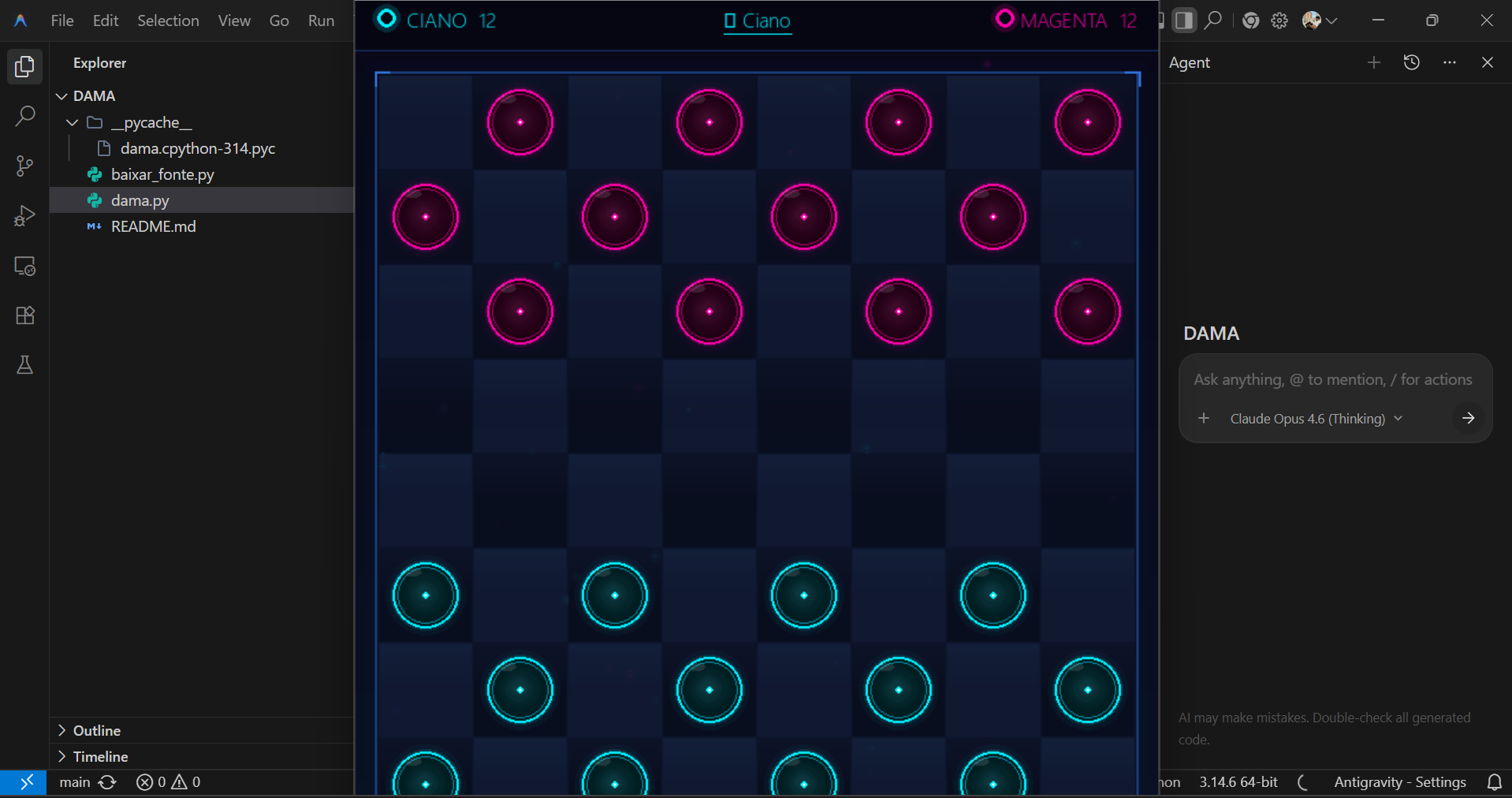 Dama — Python Edition